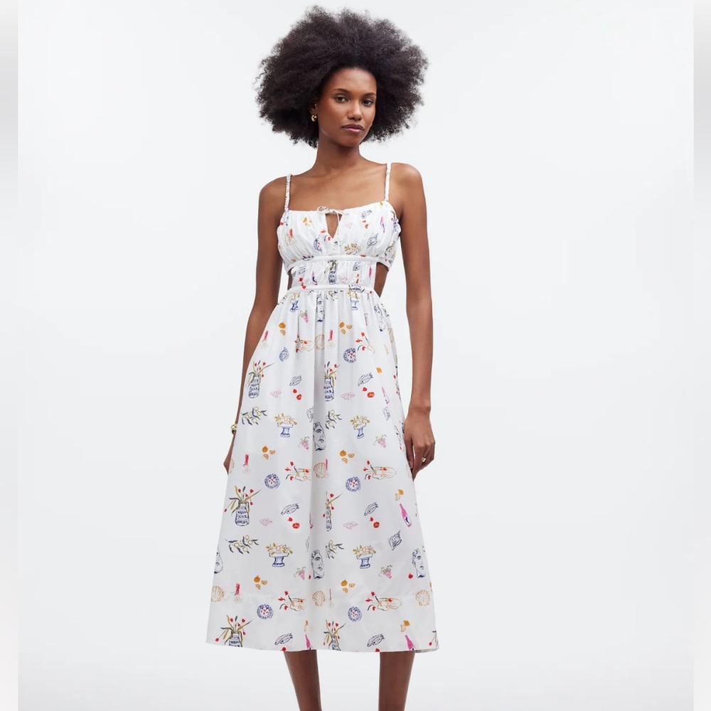 Madewell x Lisa Says Gah! Cutout Midi Dress